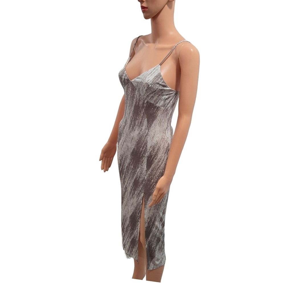 Forever 21 Brown and Cream Chemise with Spaghetti Straps - Picture 4 of 7